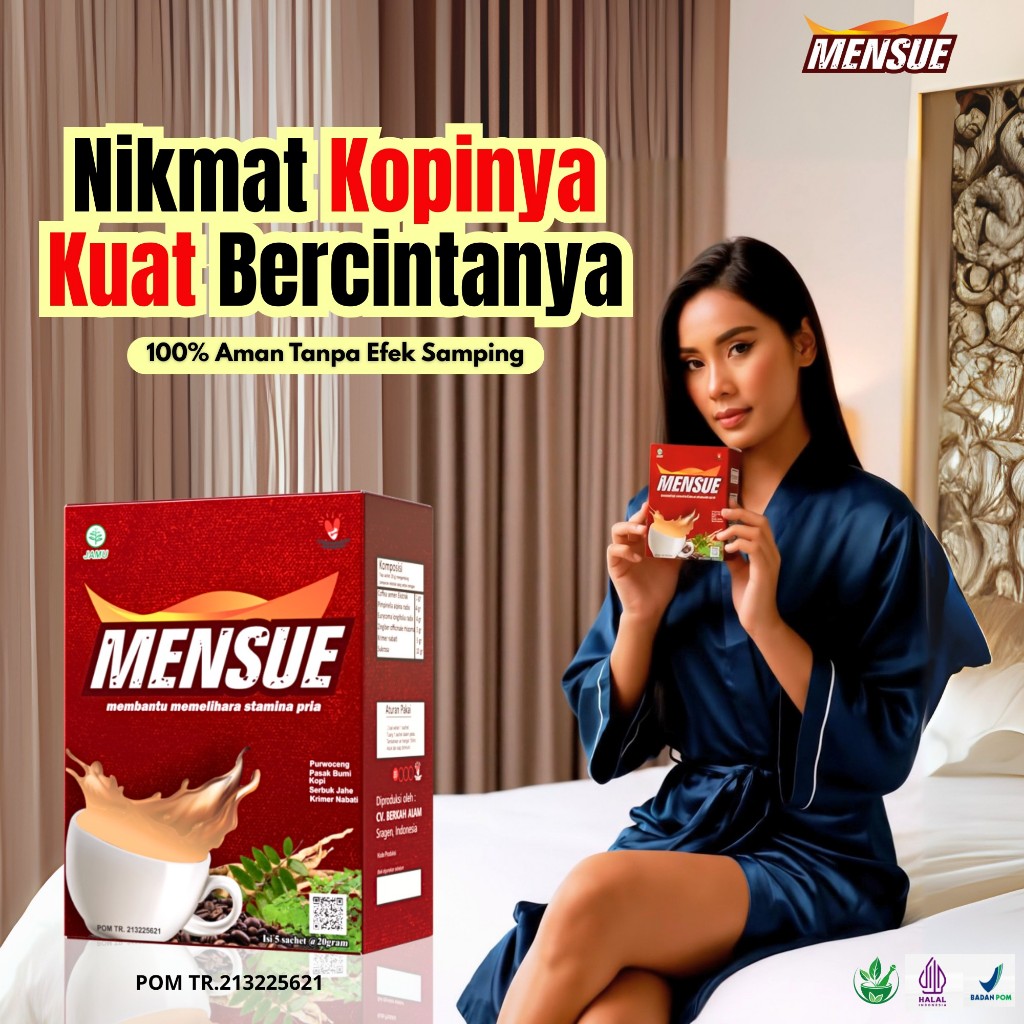 

KOPI MENSUE - Kopi Stamina Pria Menambah Lebih Lama Durasi BPOM Original Coffe MENSUE