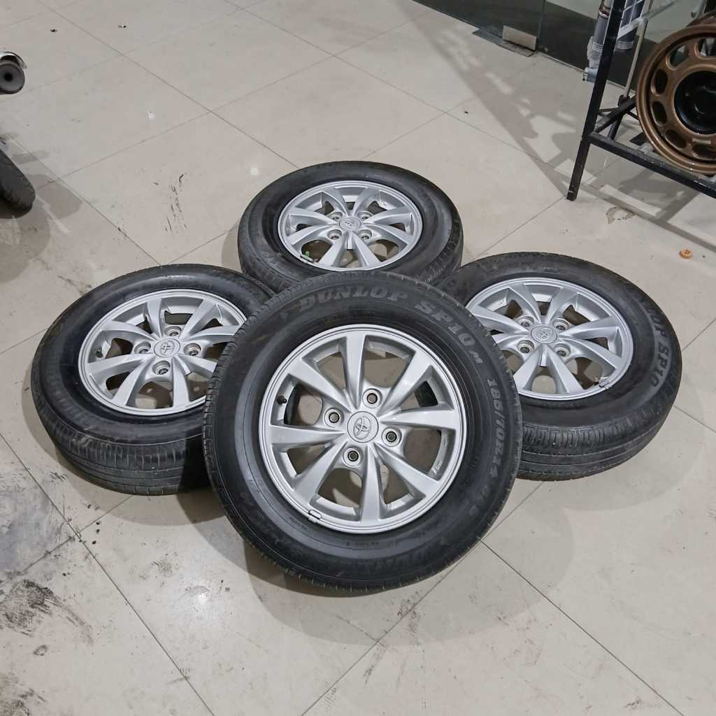 velg/pelek mobil second original avanza Ring14 pcd 4x114+ ban bonus