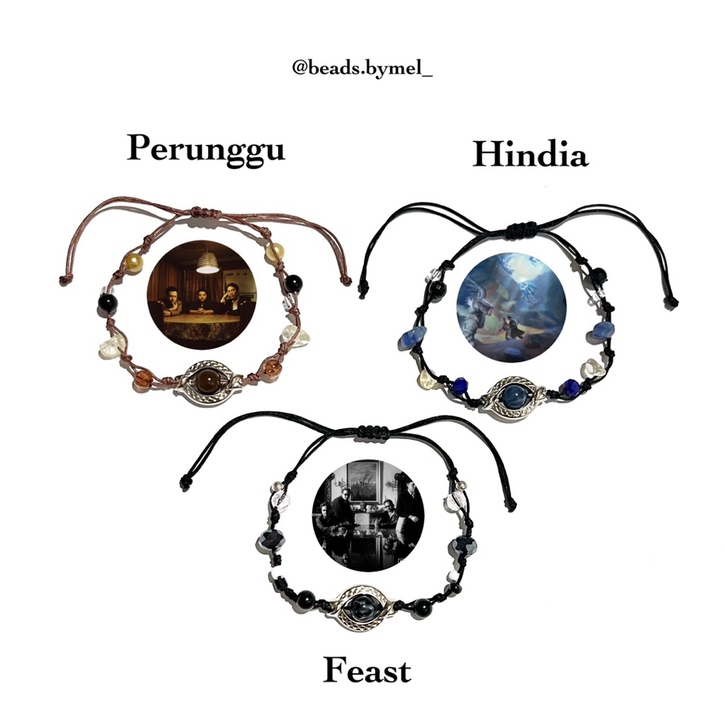 Hindia Bracelet | Gelang Hindia Baskara | Gelang Perunggu Bracelet Album Memorandum | Gelang Hindia 