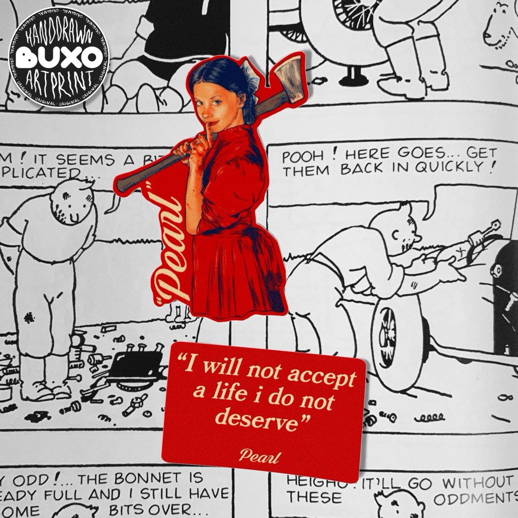 

buxo - PEARL vinyl sticker premium waterproof - quote film lucu aesthetic y2k aksesoris laptop hp tumbler helm suitcase