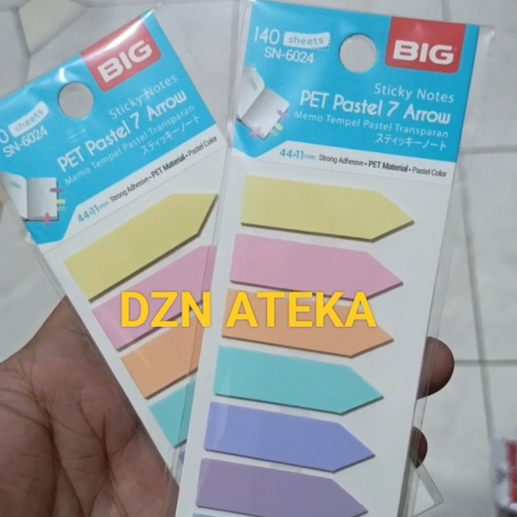 

Sticky Notes BIG PET Index warna pastel/Sticky notes cute/penanda lucu