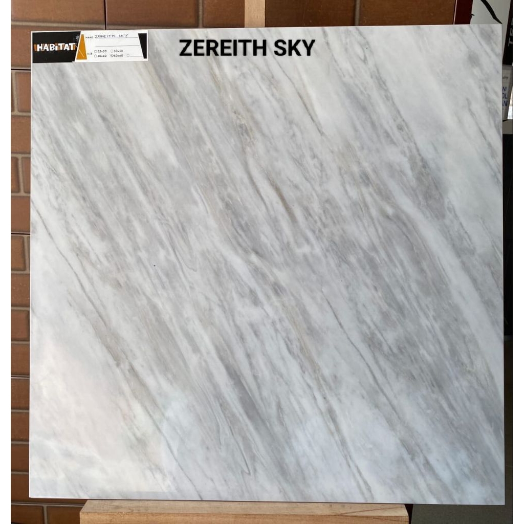 keramik cutting 60x60 Zereith sky glossy brand habitat ceramic