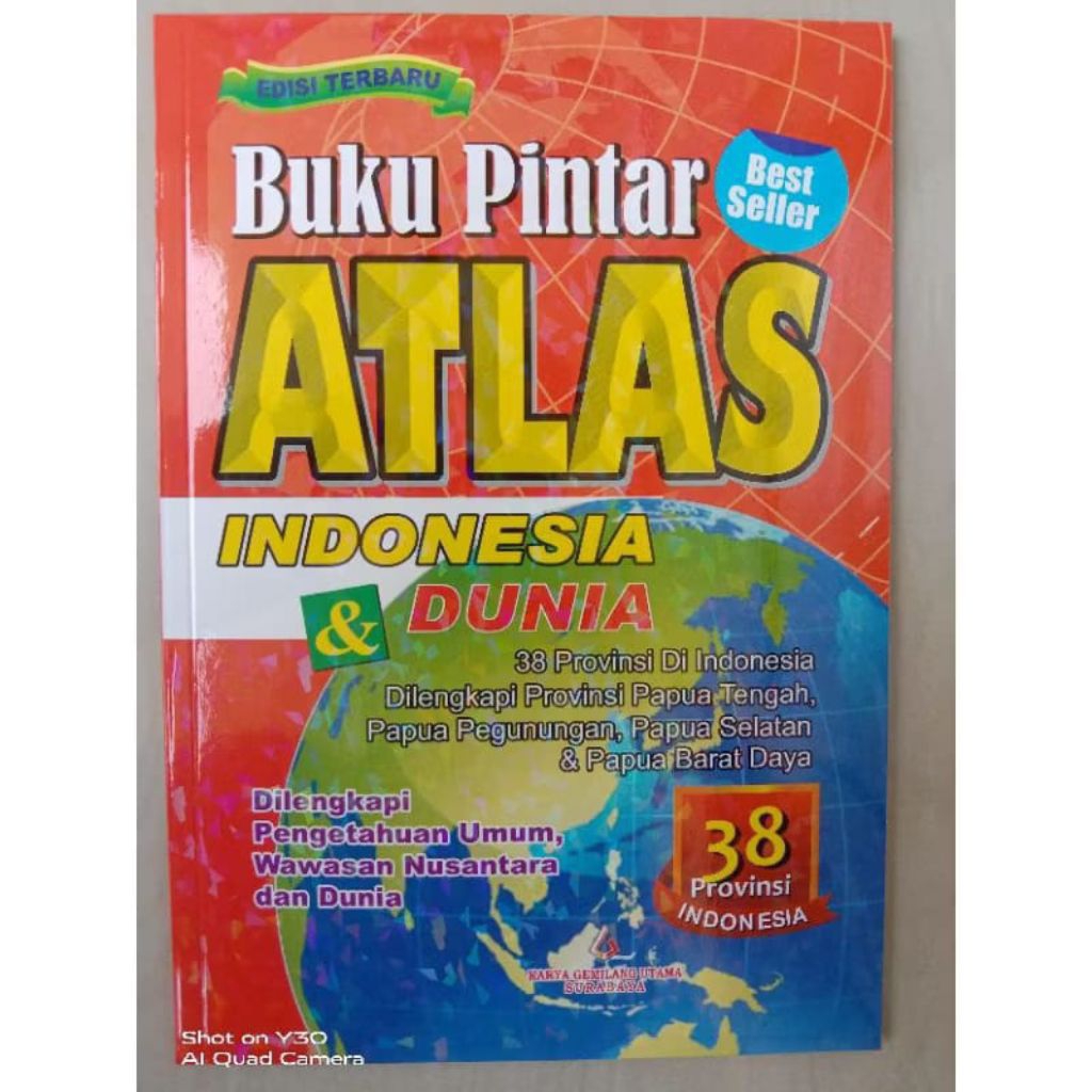 Buku Pintar Atlas Indonesia & Dunia 38 Provinsi