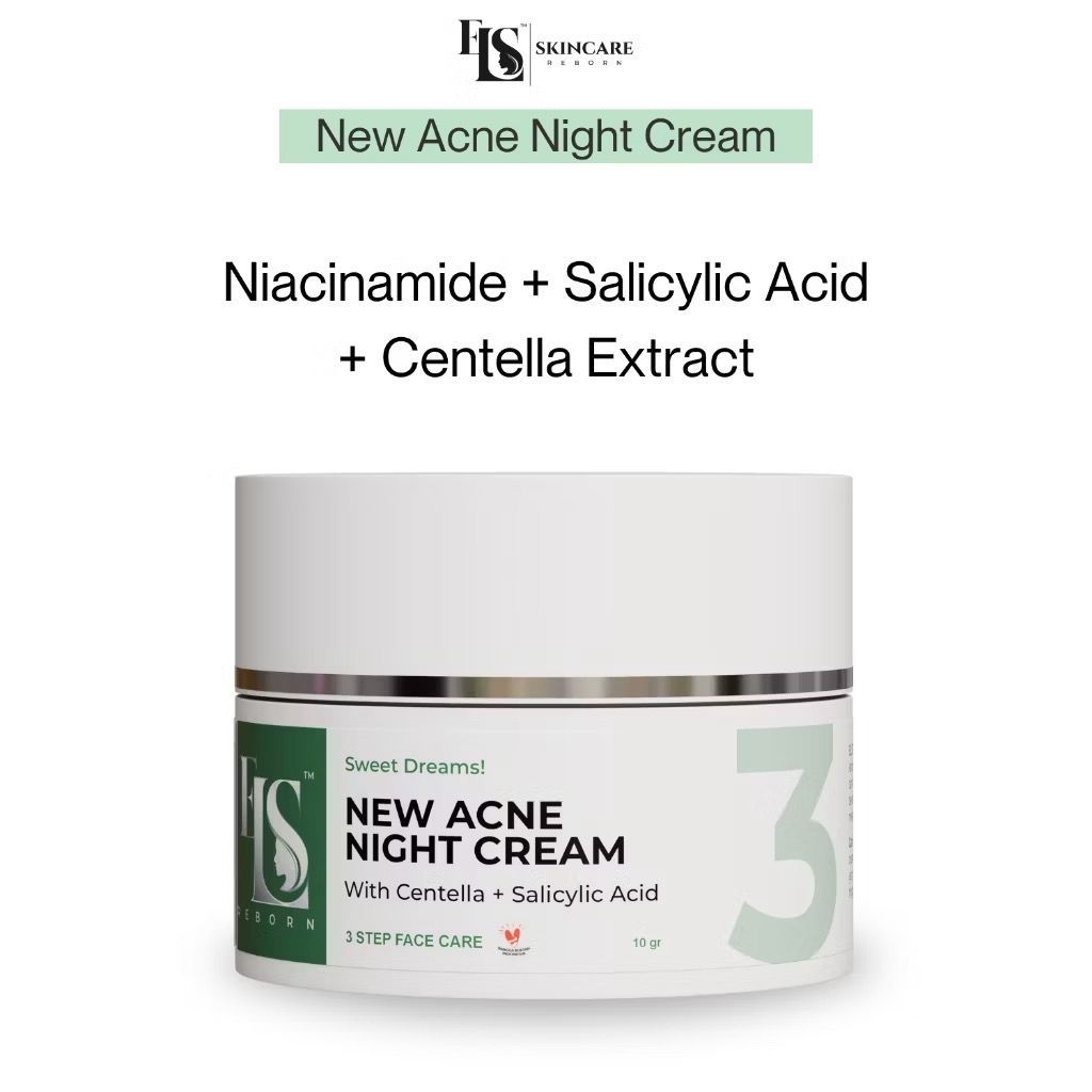 LS SKINCARE NIGHT CREAM ACNE BERJERAWAT KRIM MALAM JERAWAT BPOM (ELSTM)