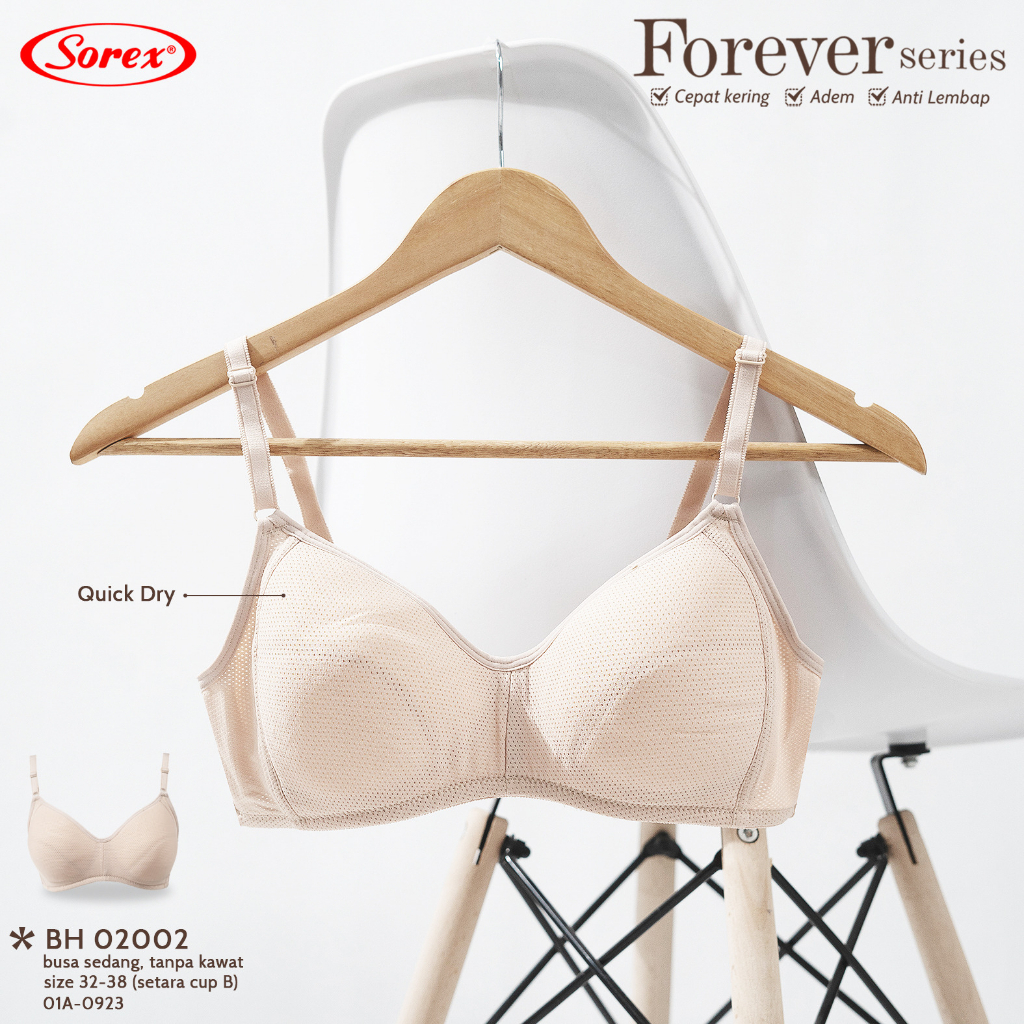 Bra Wanita BH Quick Dry Tanpa Tulang Berpori Sorex 02002