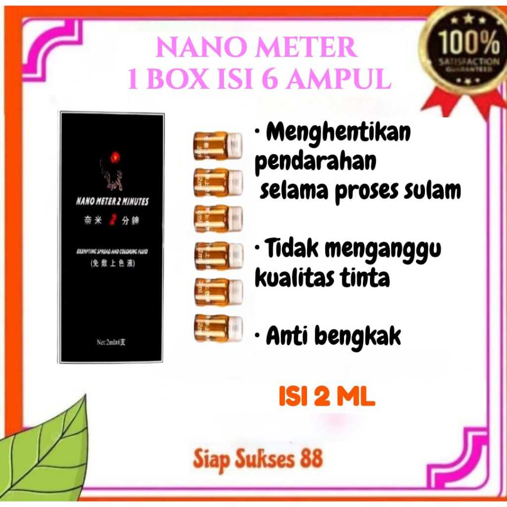 TERMURAH !!! NANO METER ANESTESI CAIR ASLI MYM 1 BOX ISI 6 AMPUL UNTUK EYELASH TATTO