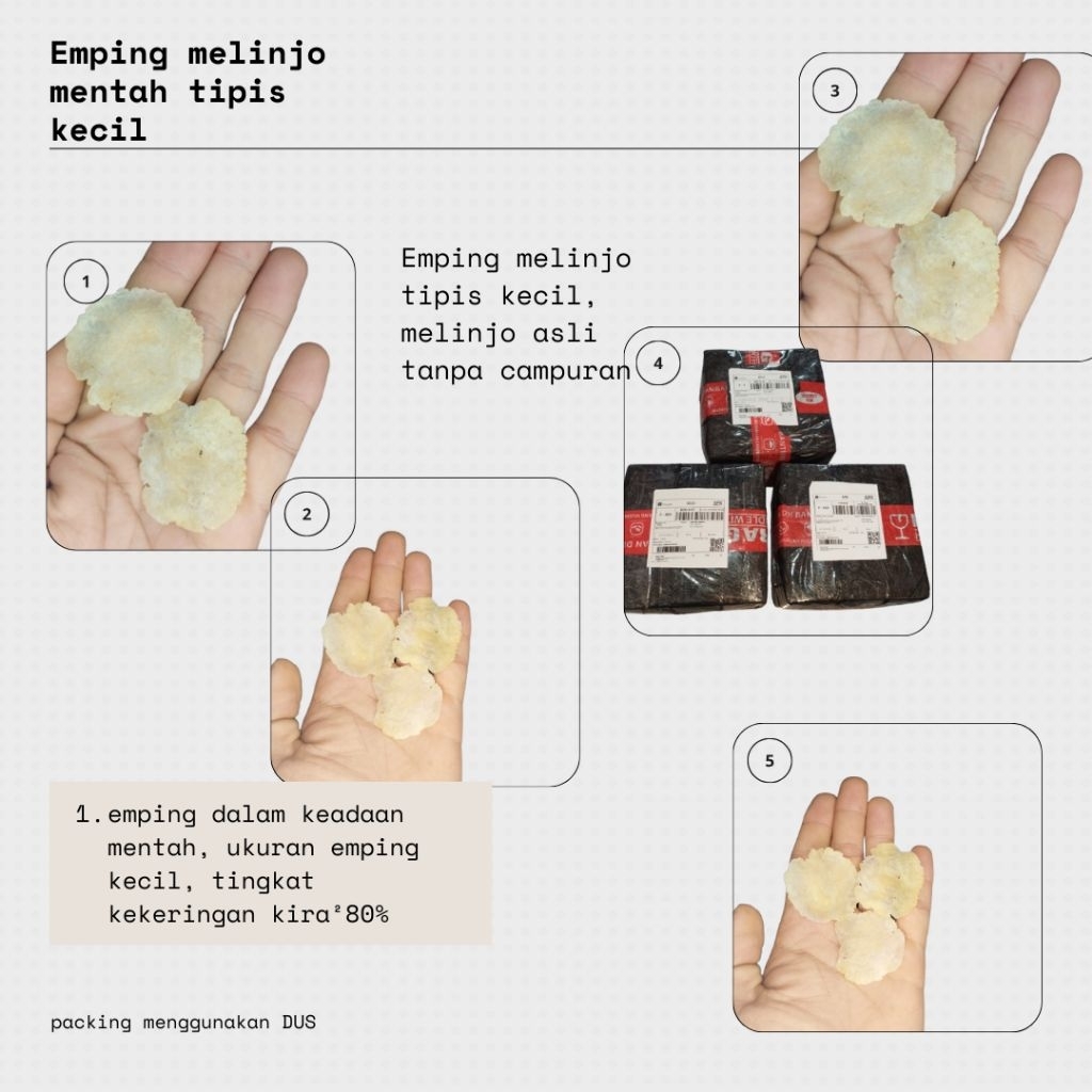 

emping melinjo mentah berat bersih 1kg