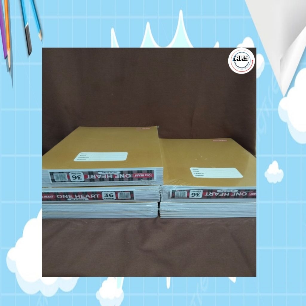 

BUKU ONE HEART 36 BOKY KRAFT/COVER SAMPUL COKLAT/UKURAN BOKY CAMPUS B5 BESAR