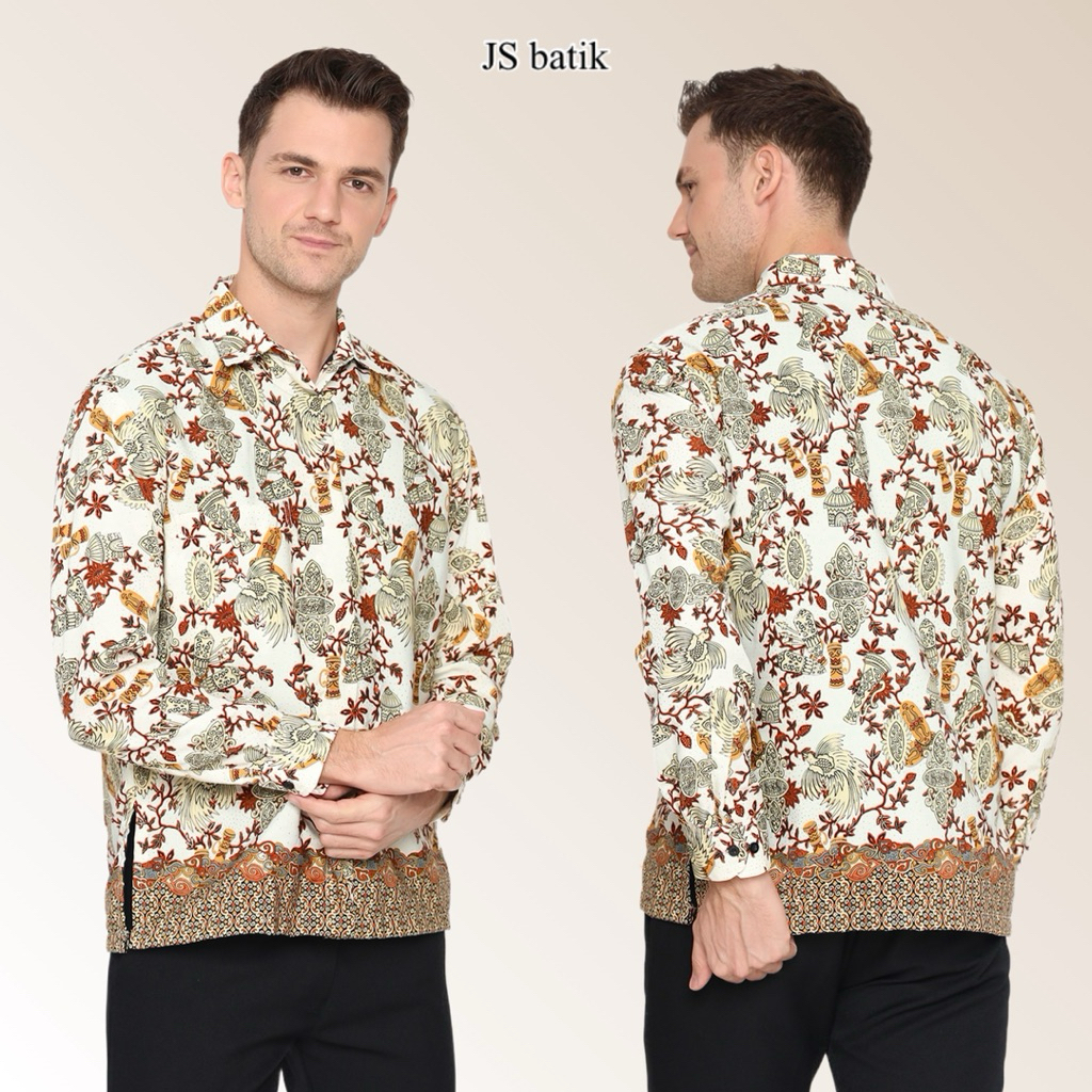 BEST SELLER (READY 2 WARNA) Kemeja dan Kain Lilit Wanita Batik Motif Papua Klasik / Rok Lilit Batik 