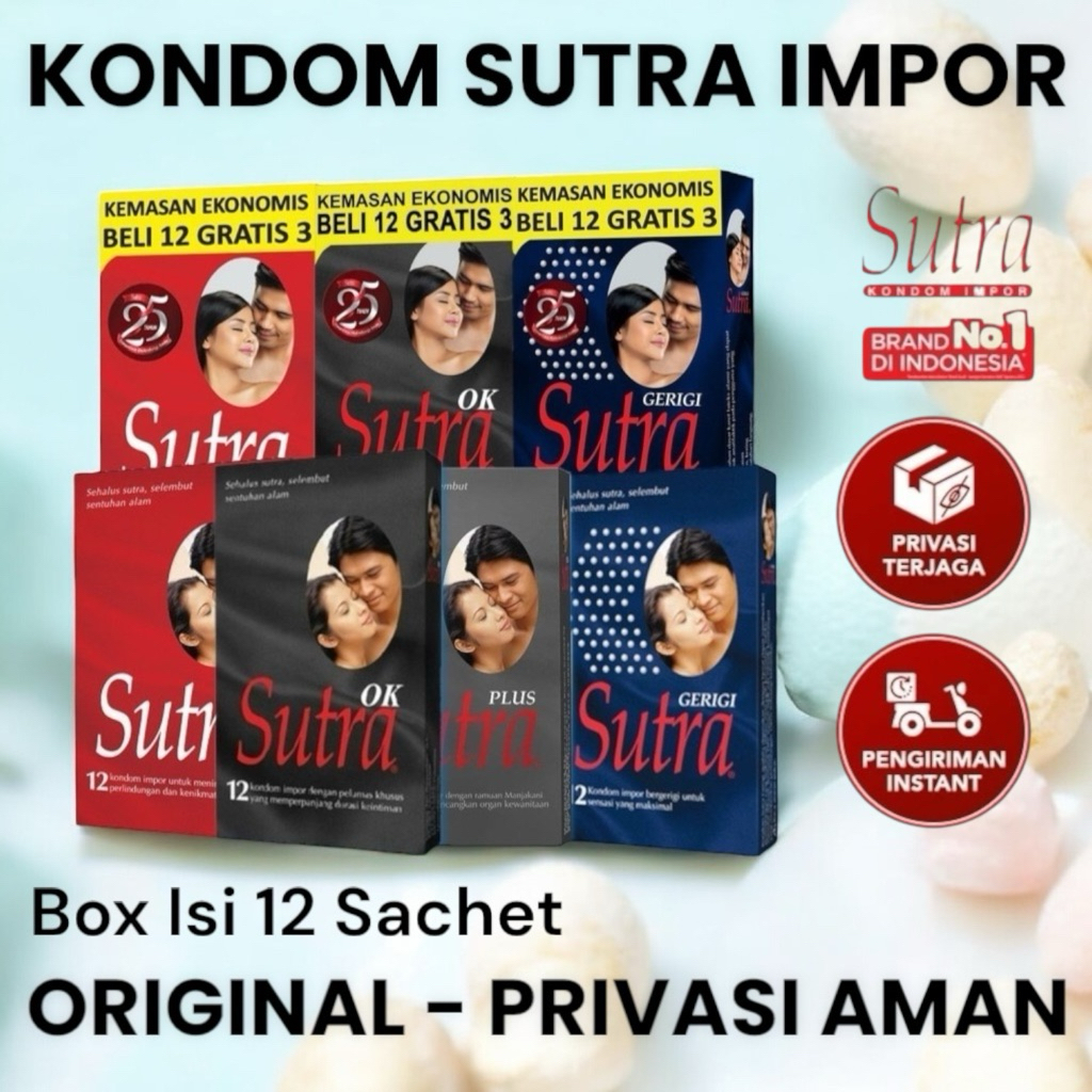 Kondom SUTRA Impor All Series Classic OK Gerigi Plus Super Tipis - PRIVASI 100% TERJAMIN