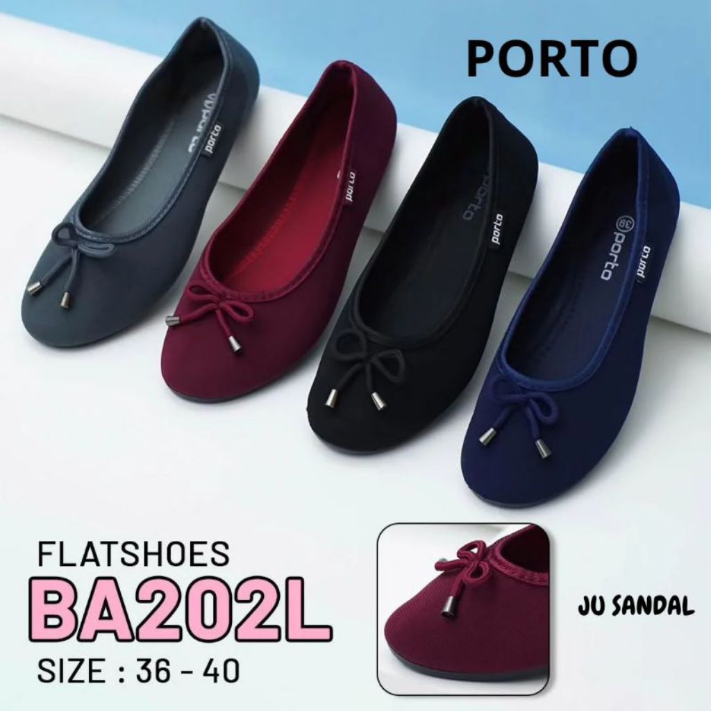 ORI Sepatu cewek flat merk porto