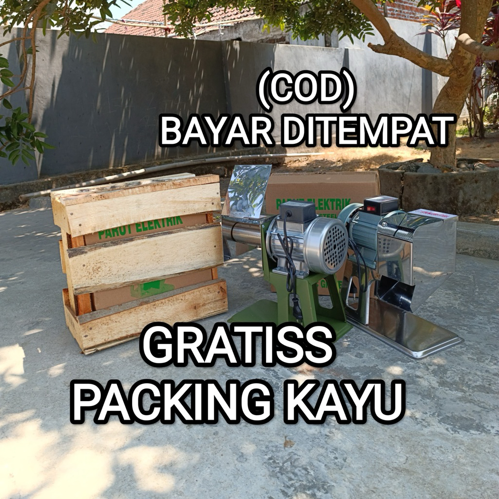 (SUDAH PETI KAYU) Mesin Parut Dinamo kelapa, jahe, singkong (full stainless)