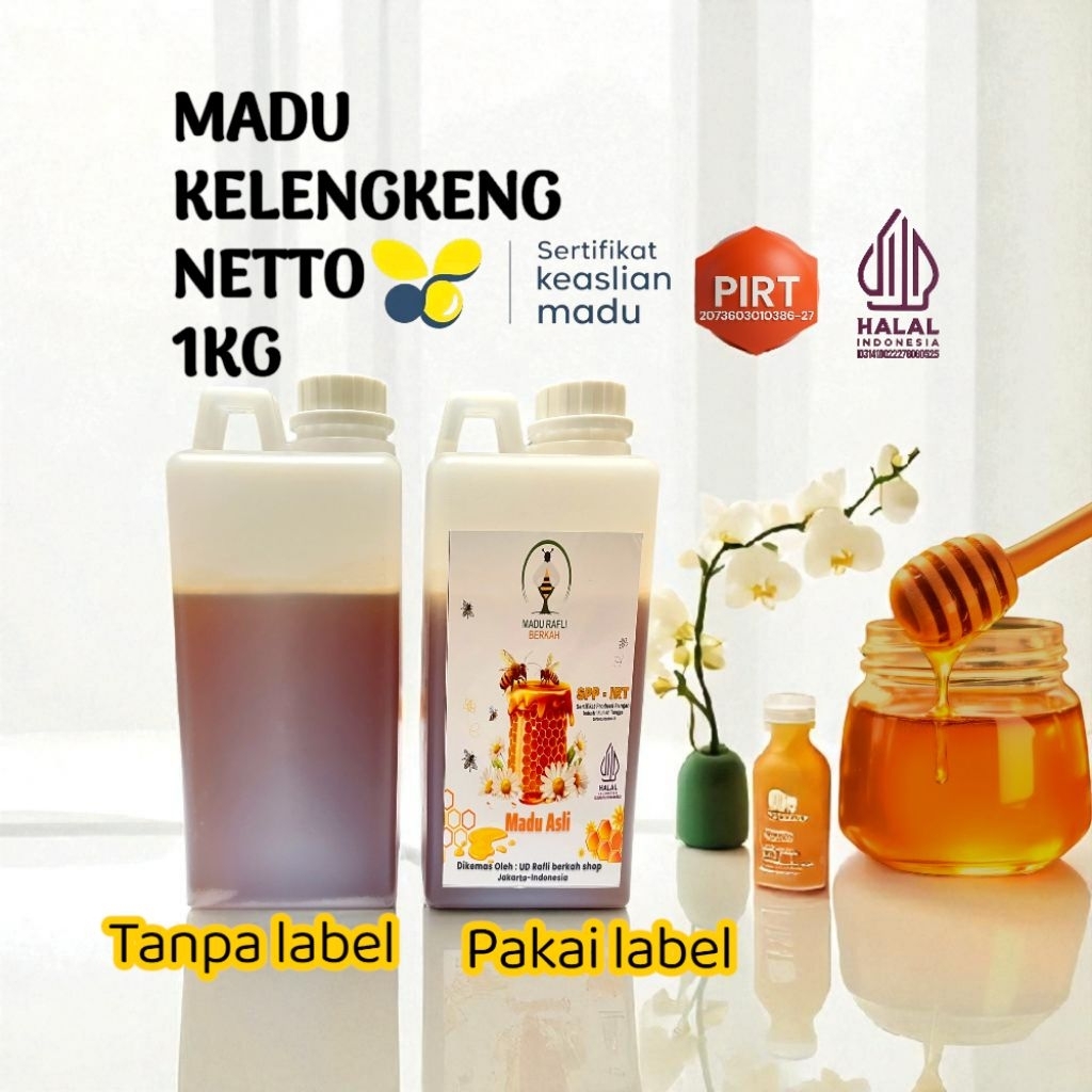

madu kelengkeng 1kg premium_tanpa campuran_original sudah uji laboratorium.