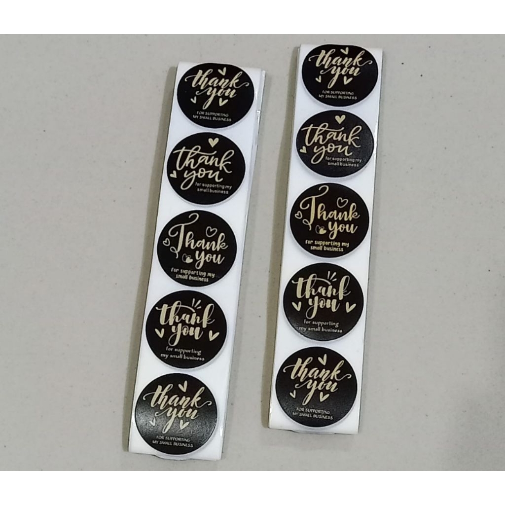 

Sticker Thank You 2,5 cm isi 50 pcs Stiker makanan Minuman Juice