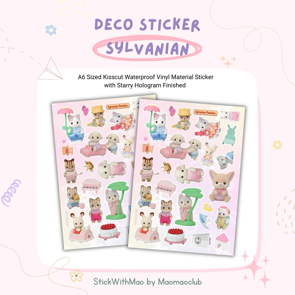 

Sylvanian Families Deco Sticker Sheet by StickWithMao