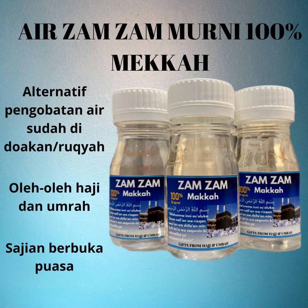 

AIR ZAM ZAM MEKAH 100% ORIGINAL LANGSUNG DARI MEKAH TANPA CAMPURAN