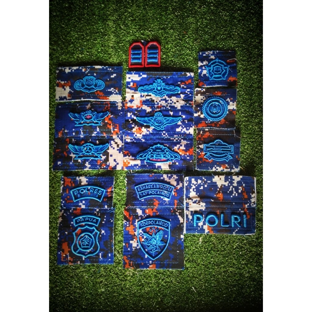 Bordir set Loreng Polairud