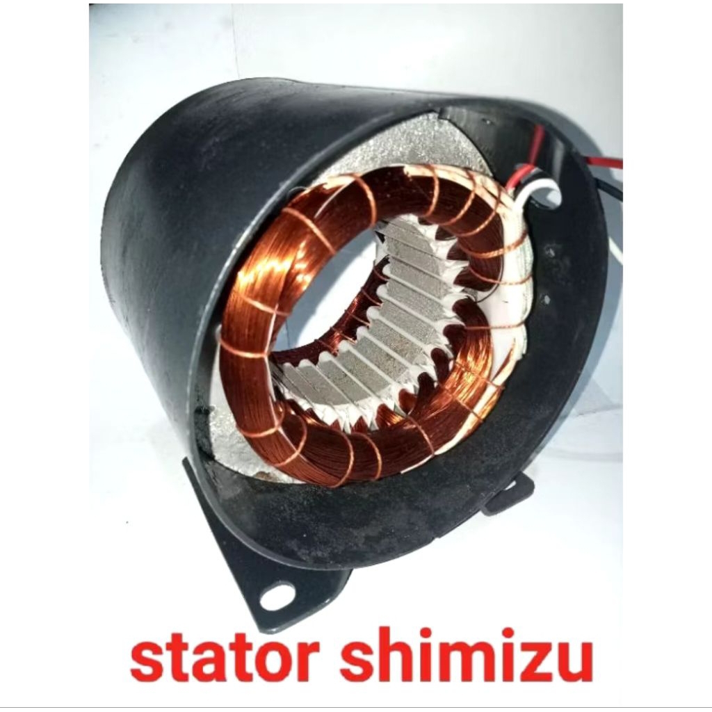 gulungan stator dinamo pompa air shimizu+body