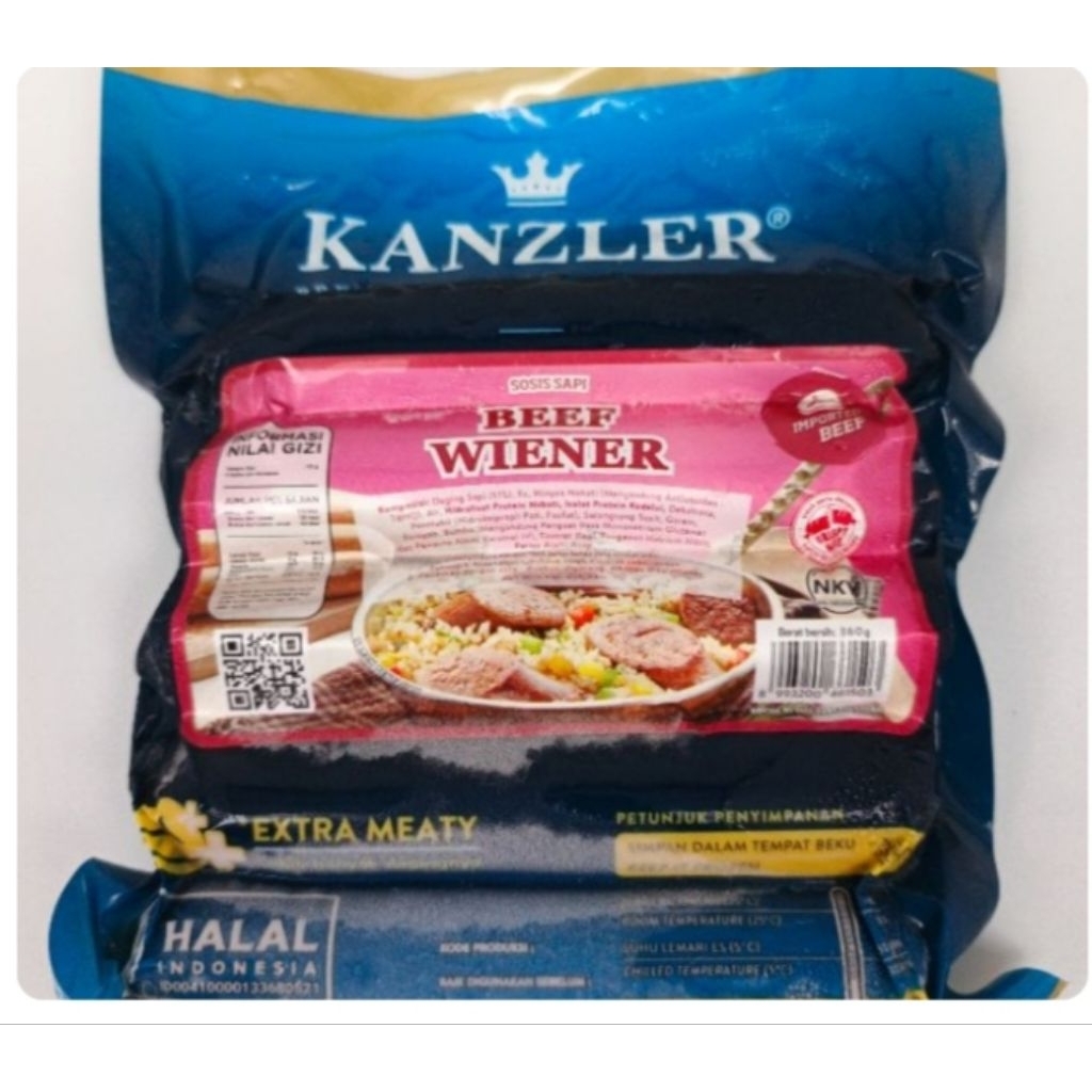 

KANZLER SOSIS BEEF WIENER 360g
