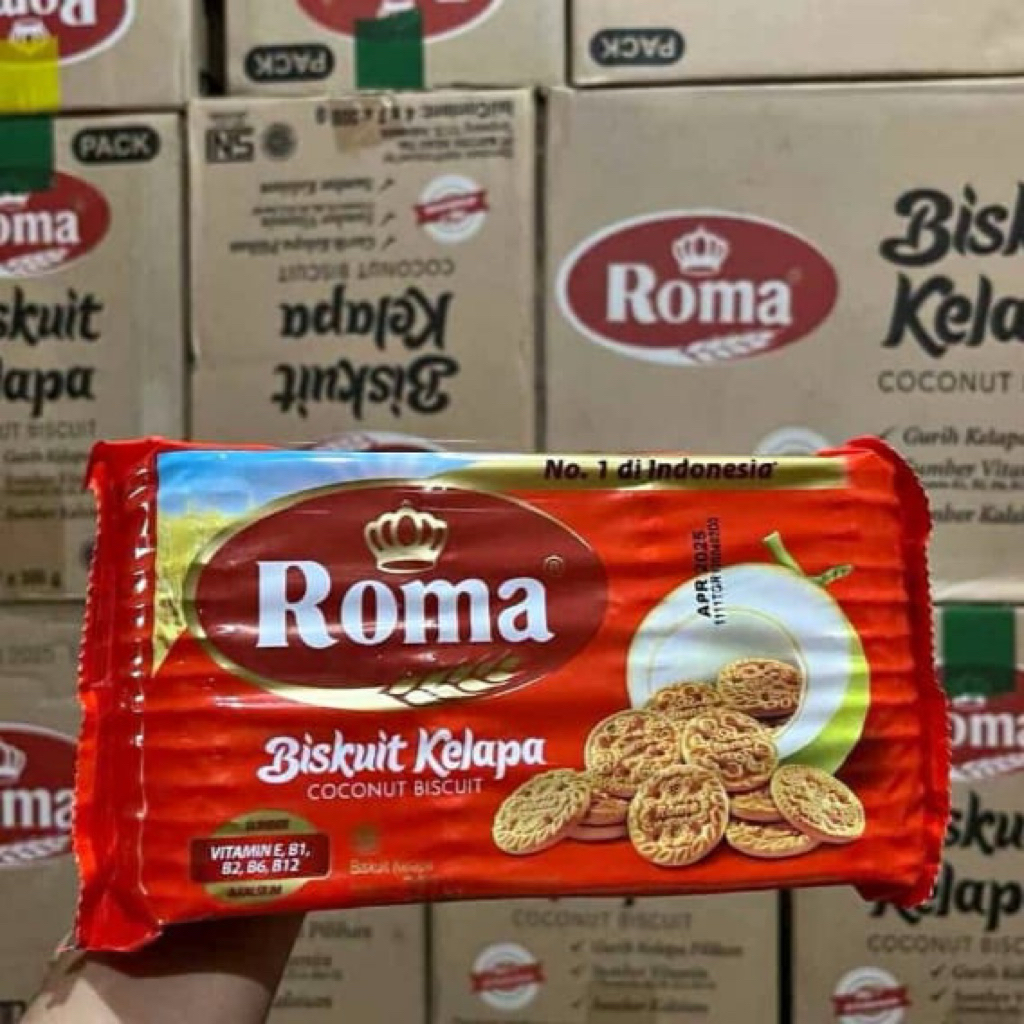 

Biskuit roma kelapa 1 dus 300gr isi 28 bungkus