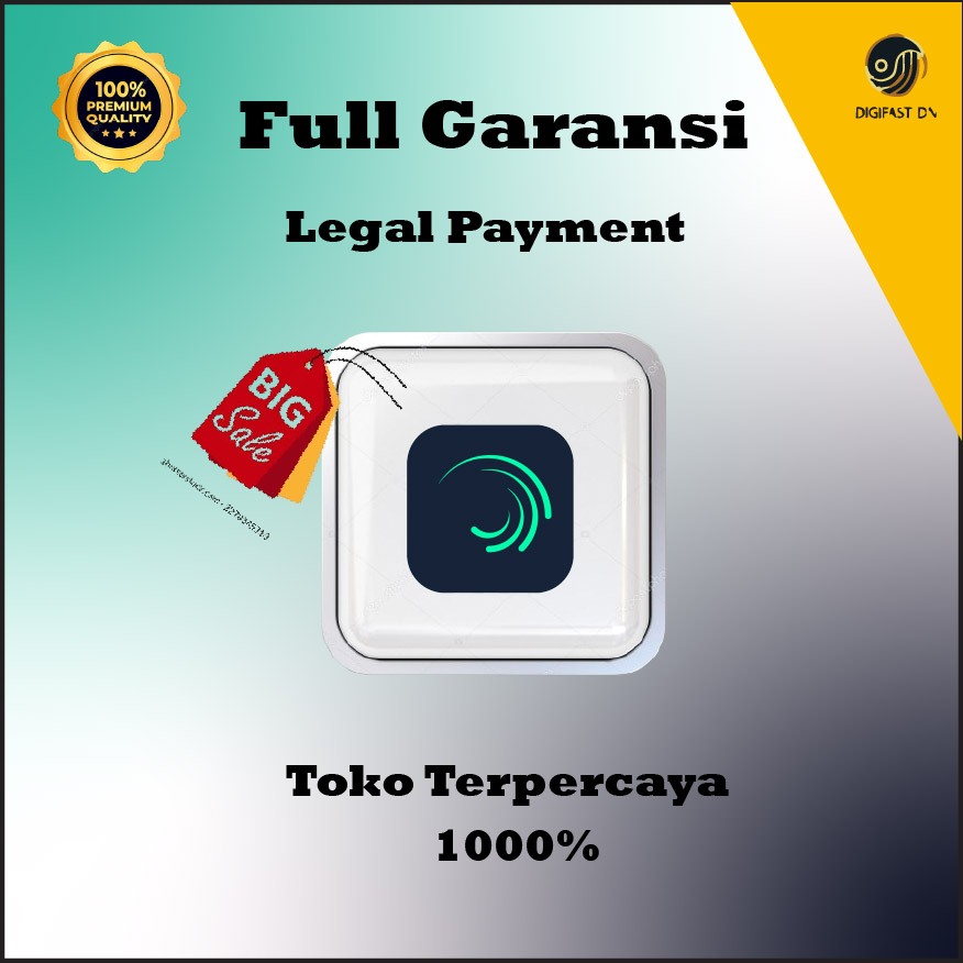 ALIGHT MOTION PREMIUM 1 TAHUN GARANSI