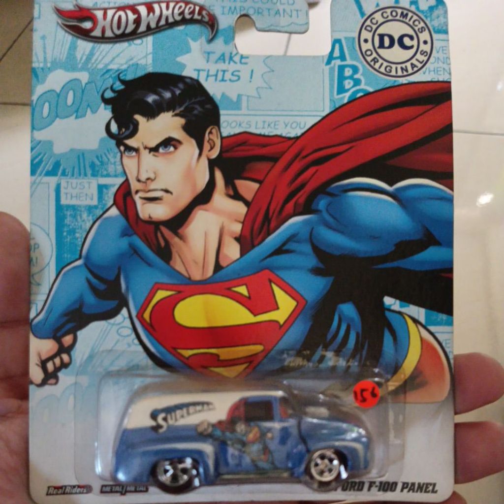 HOTWHEELS DC COMICS SUPERMAN 56FORD F-100 PANEL