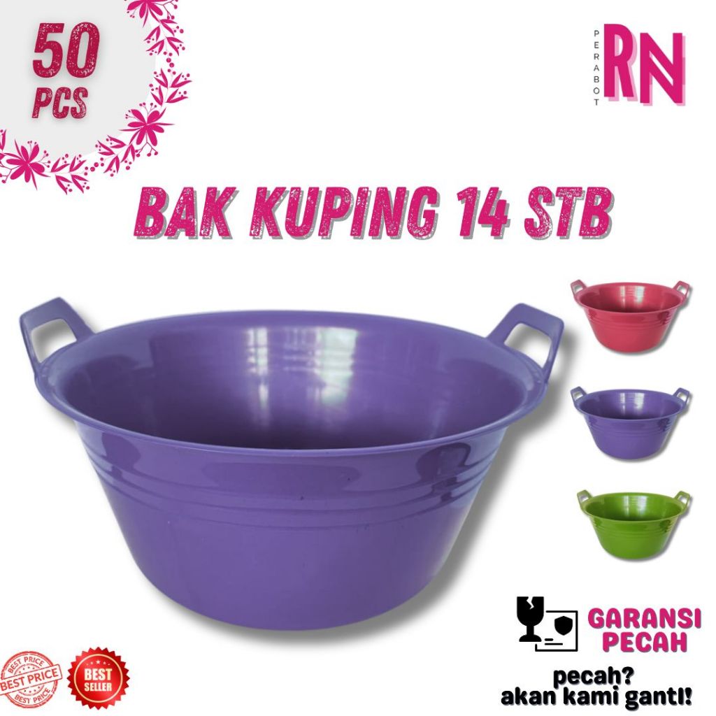 PAKET HAJATAN BAK KUPING 14/ BAK PLASTIK / BAK SERBAGUNA / BASKOM BESAR HAJATAN