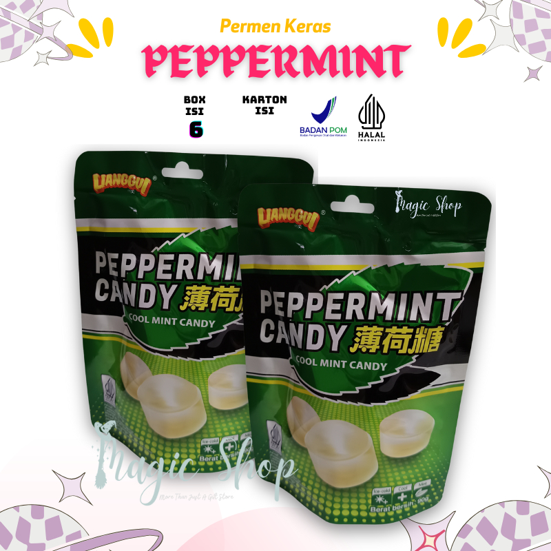 

Lianggui - PermenPeppermint Candy / Permen Segar Varian Mint / Cemilan Anak Anak