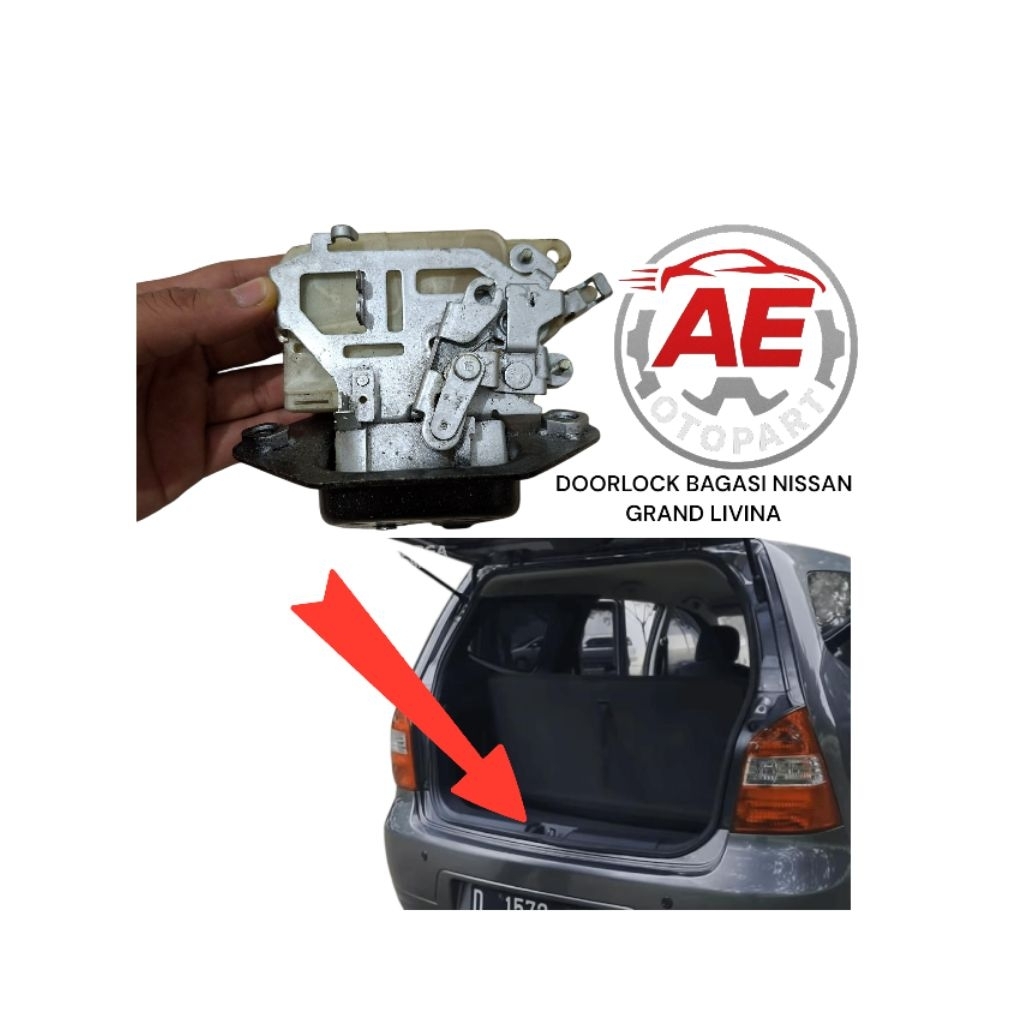 DOORLOCK BAGASI NISSAN GRAND LIVINA ORIGINAL