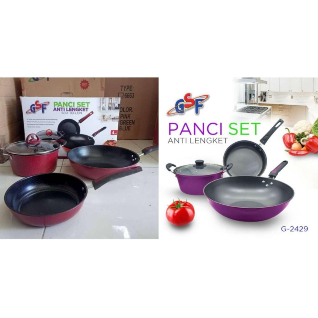 panci set teflon anti lengket gsf
