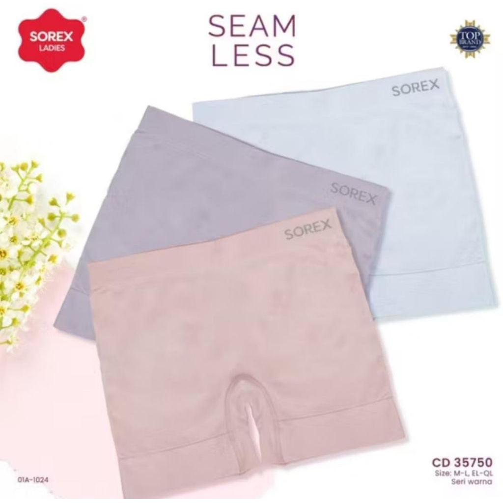 Cd celana dalam wanita boxer sorex seamleas hot pant