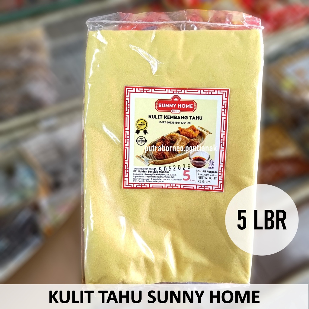 

[5lembar] Kulit Tahu Lembaran 30x45 Untuk Dimsum / Kulit Kembang Tahu / Kulit Dimsum / Kulit Gohyong
