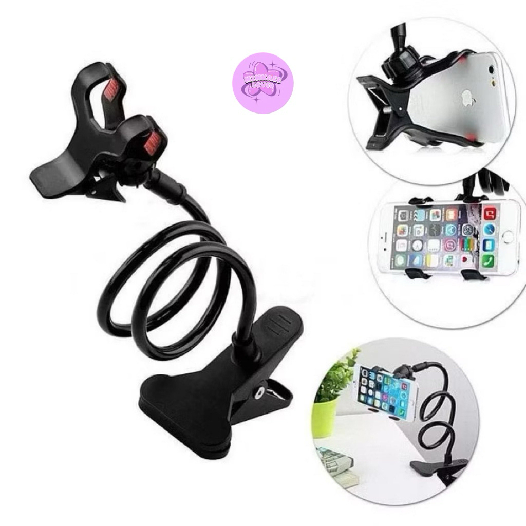 LAZYPOD JEPIT SIKU MEJA LAZYPOD STAND JEPIT PHONE HOLDER LAZY POD JEPIT DIMEJA STAND JEPIT CLIP ON H