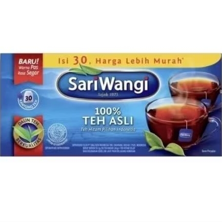 

SARI WANGI Teh Hitam Celup isi 30 kantong/Tea Bag murah Harum Halal SARIWANGI