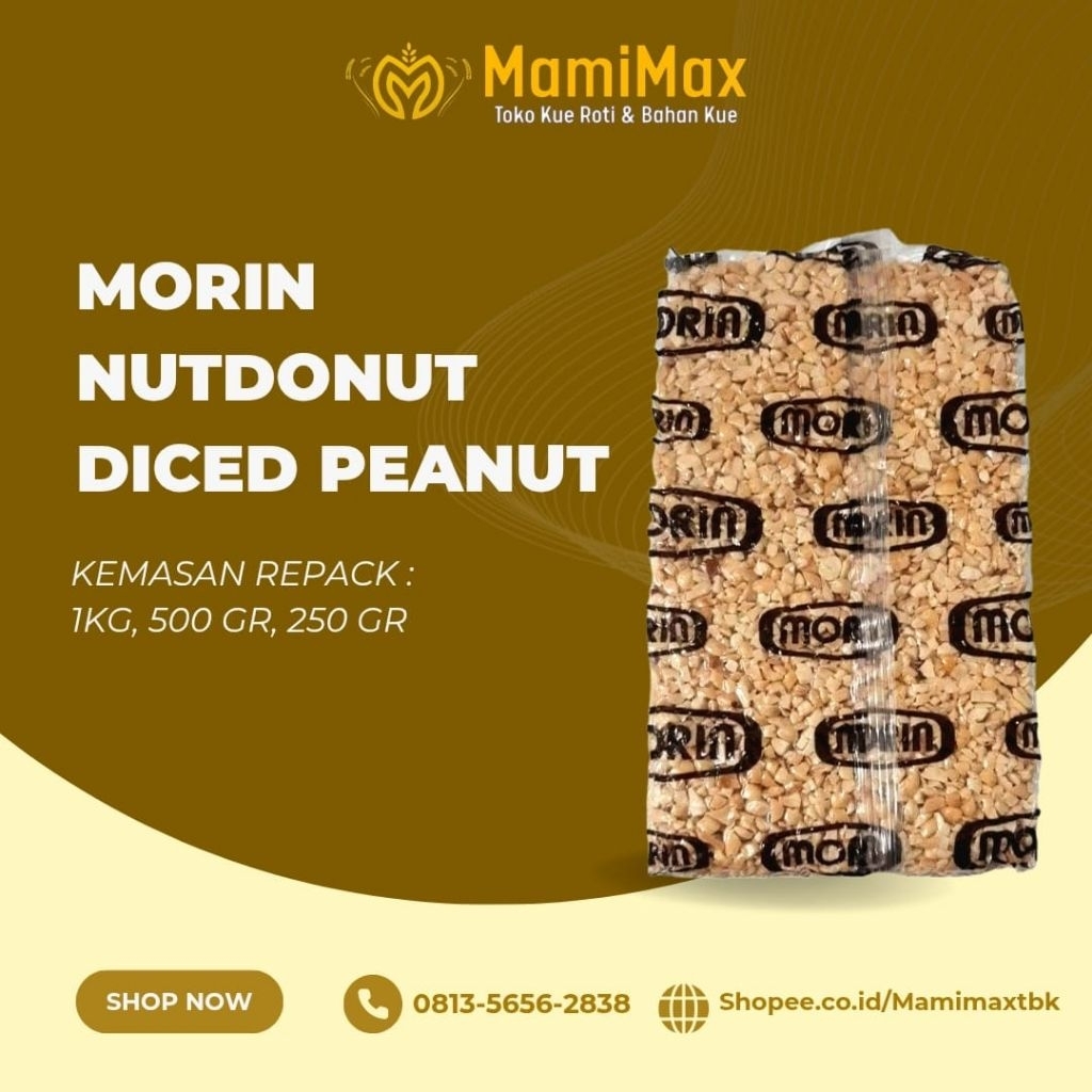 

MORIN NUTDONUT DICED PEANUT REPACK 1 KG, 500 GRAM, 250 GRAM