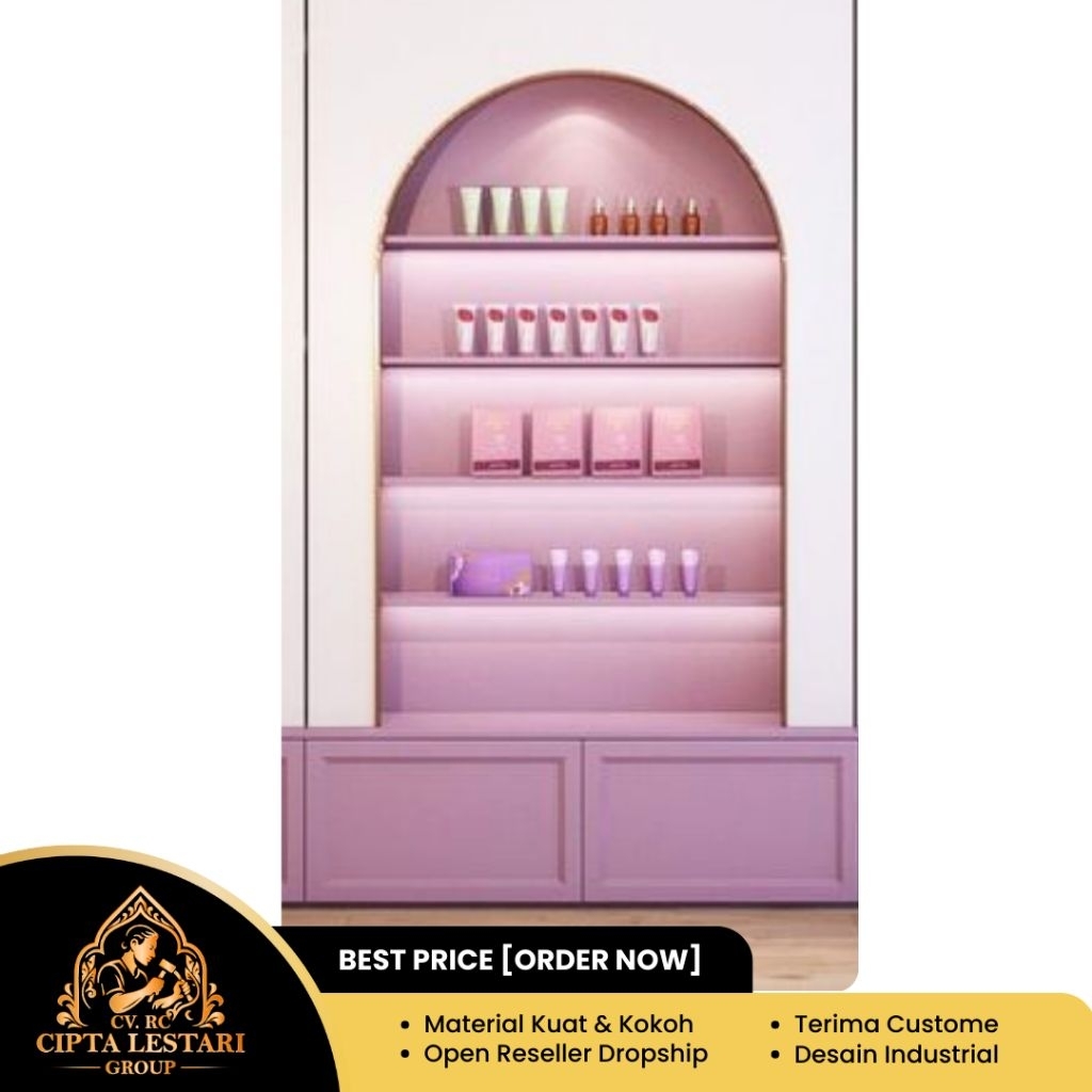 Bagdrop Display|1 Unit Rak Display Toko Free Lampu|Terima Custome