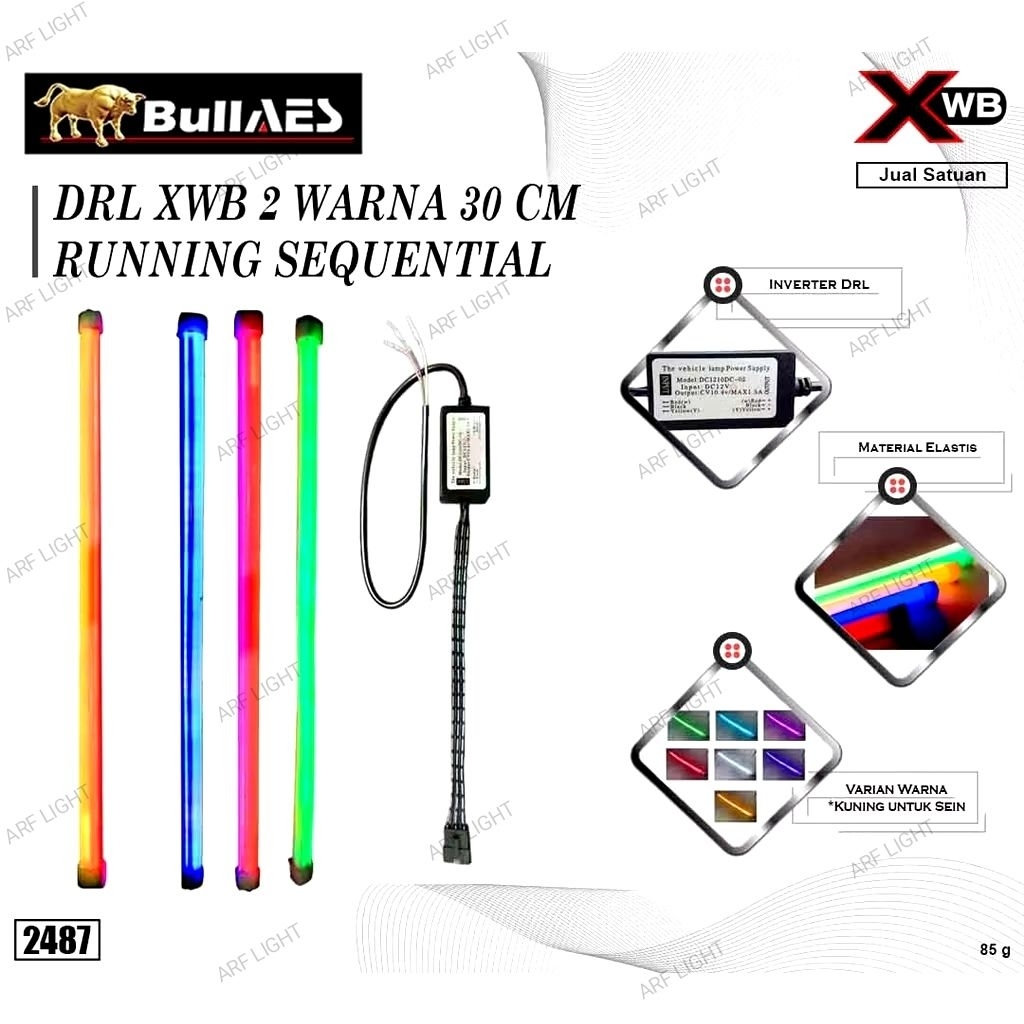 LAMPU ALIS DRL XWB 30 CM 2 MODE SEIN RUNNING AES ORIGINAL 1 pcs