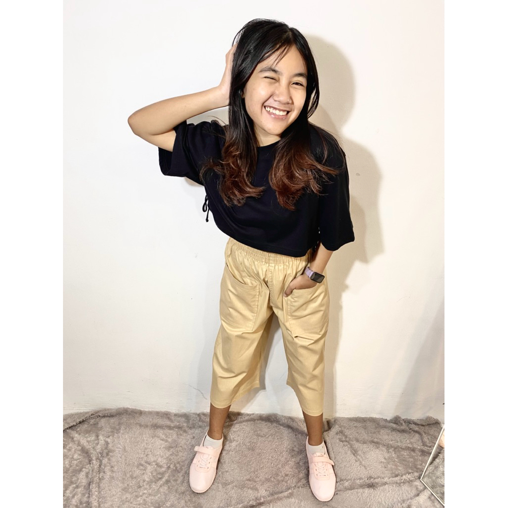 CELANA KULOT WANITA 7/8 BAHAN KATUN RAMI