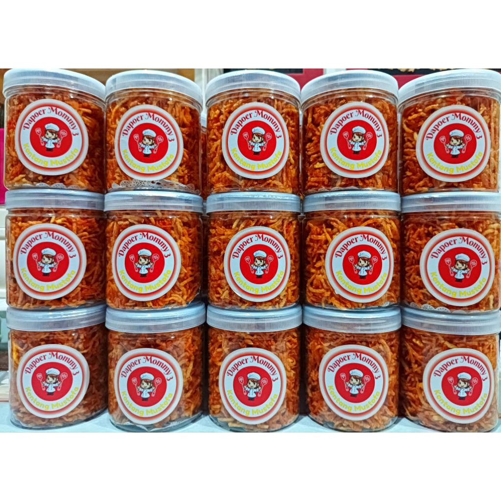 

Kentang Mustofa Pedas Manis Enak & Gurih Uk Toples 600 ml