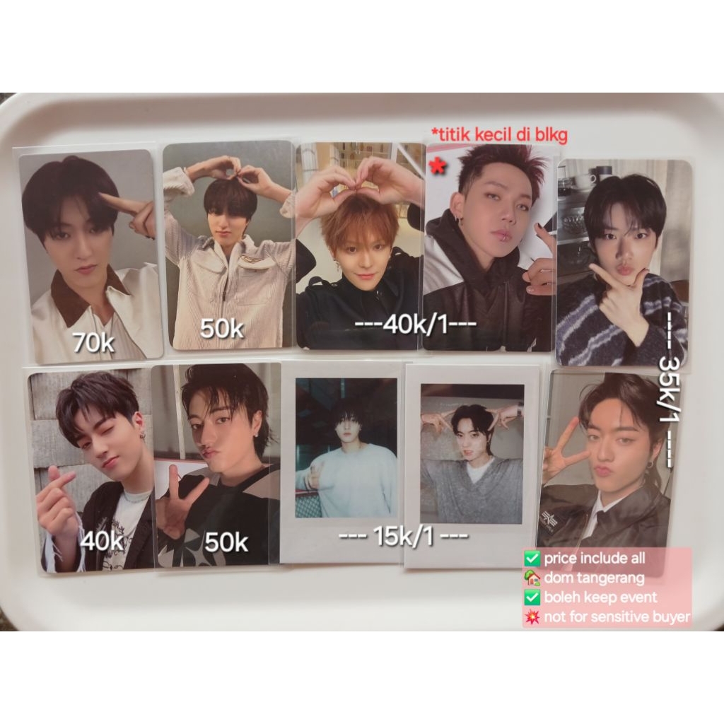 TREASURE SEASON GREETING 2025 / SG25 PHOTOCARD, HARUTO, JUNKYU, HYUNSUK, JEONGWOO POB YG