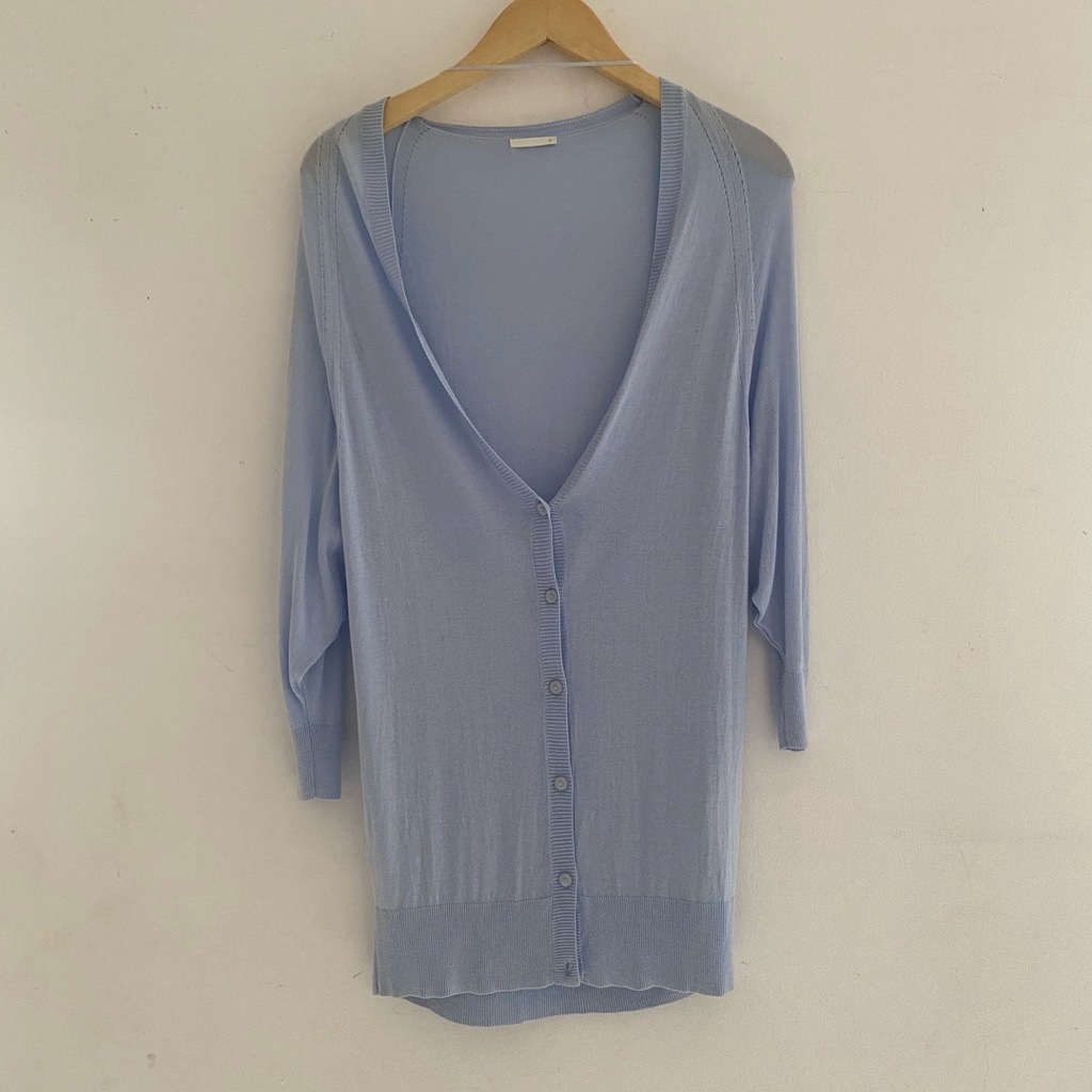 cardigan tipis global uniqlo second