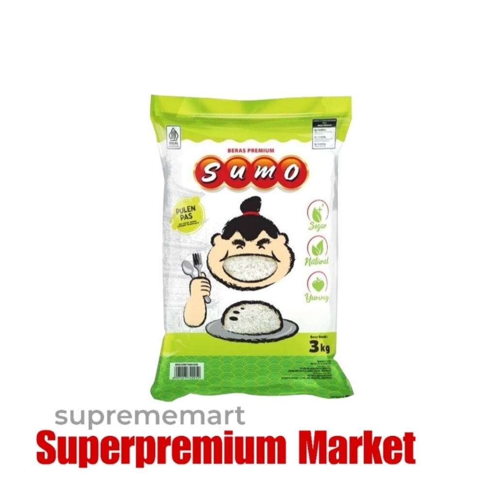 

Sumo Hijau Beras Pulen Pas Premium Rice 3Kg