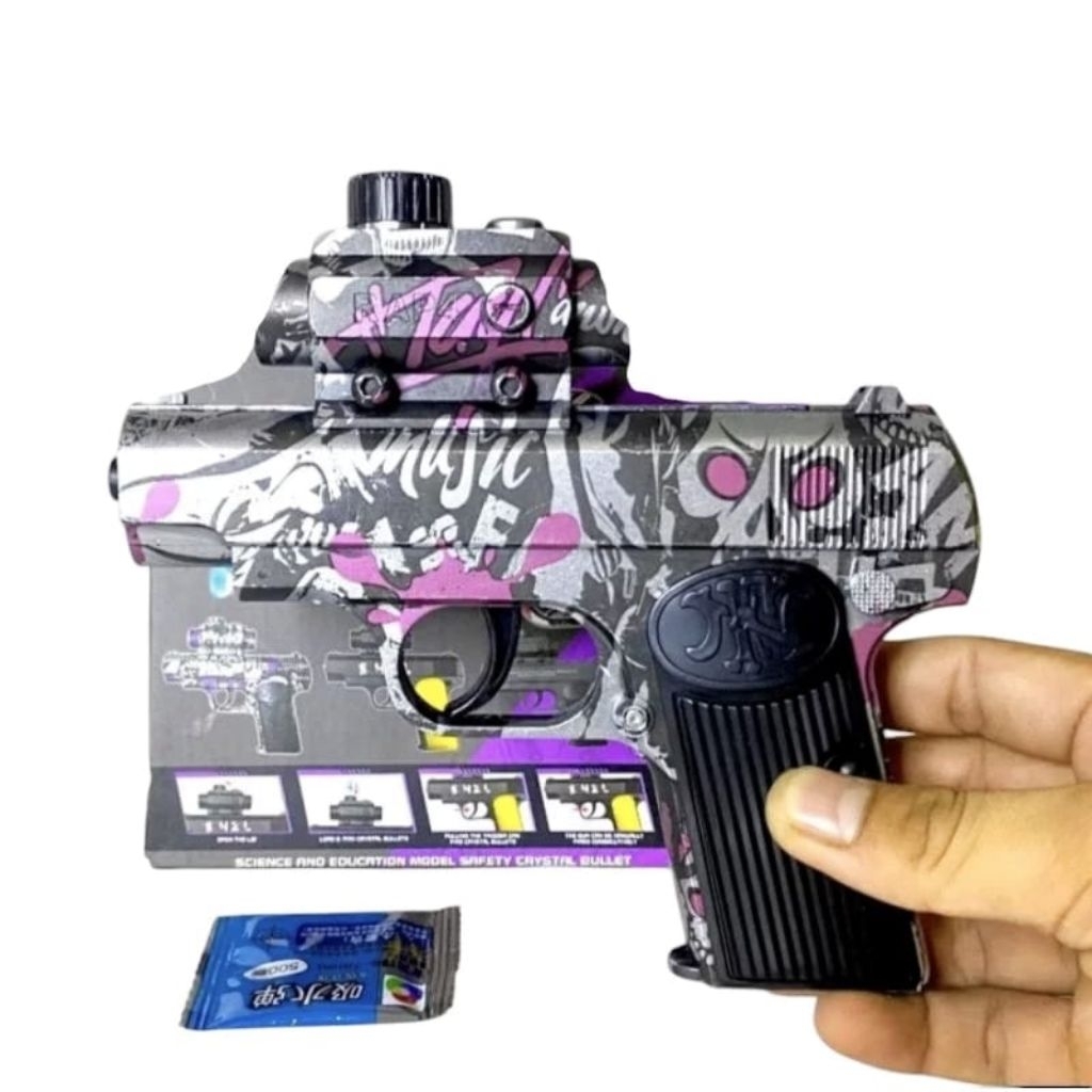 1068 mainan anak tembakan GLok peluru water gell/mainan tembakan anak laki laki