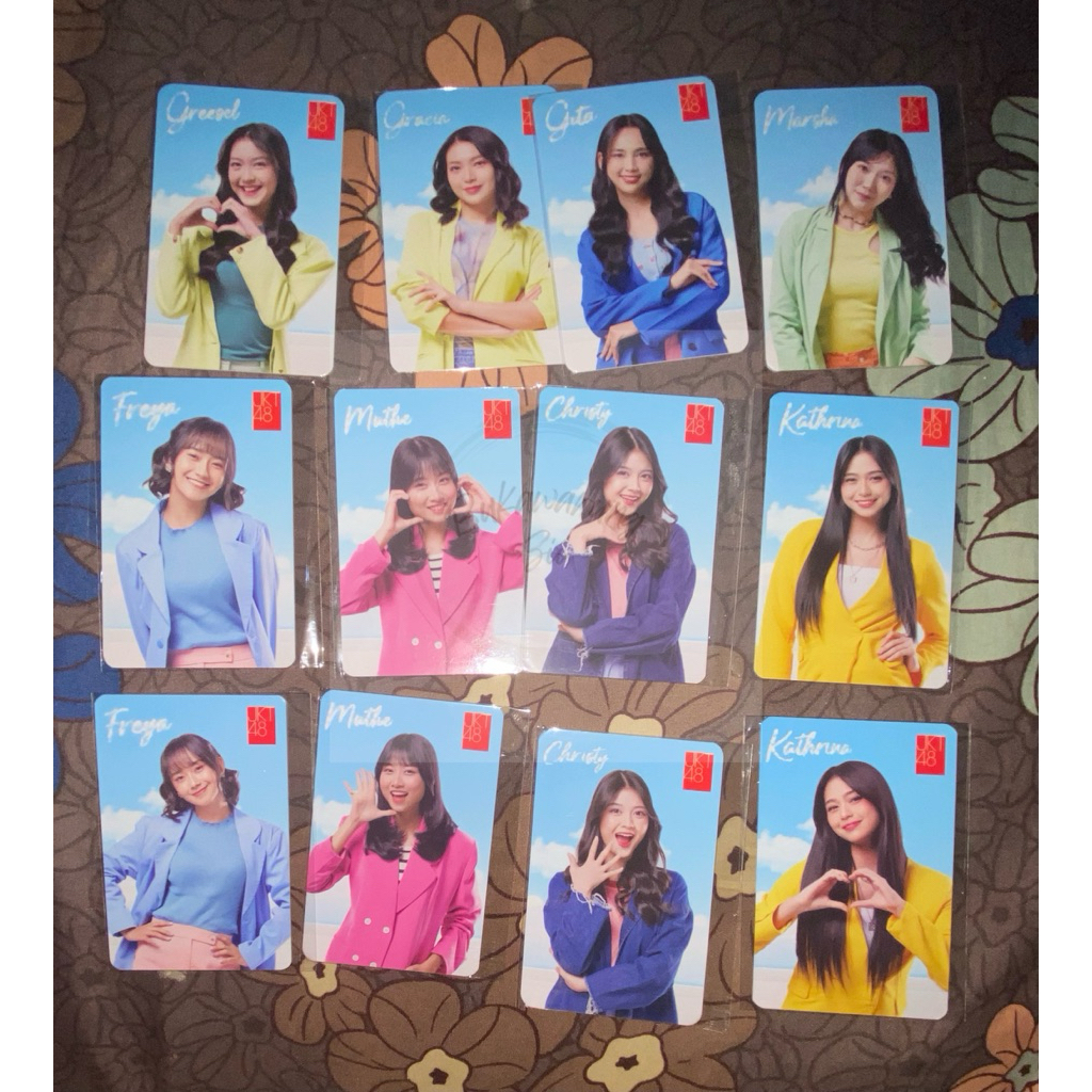 Photocard PC Jtrust Bank x JKT48 2.0 - Greesel Gracia Gita Marsha Freya Muthe Christy Kathrina