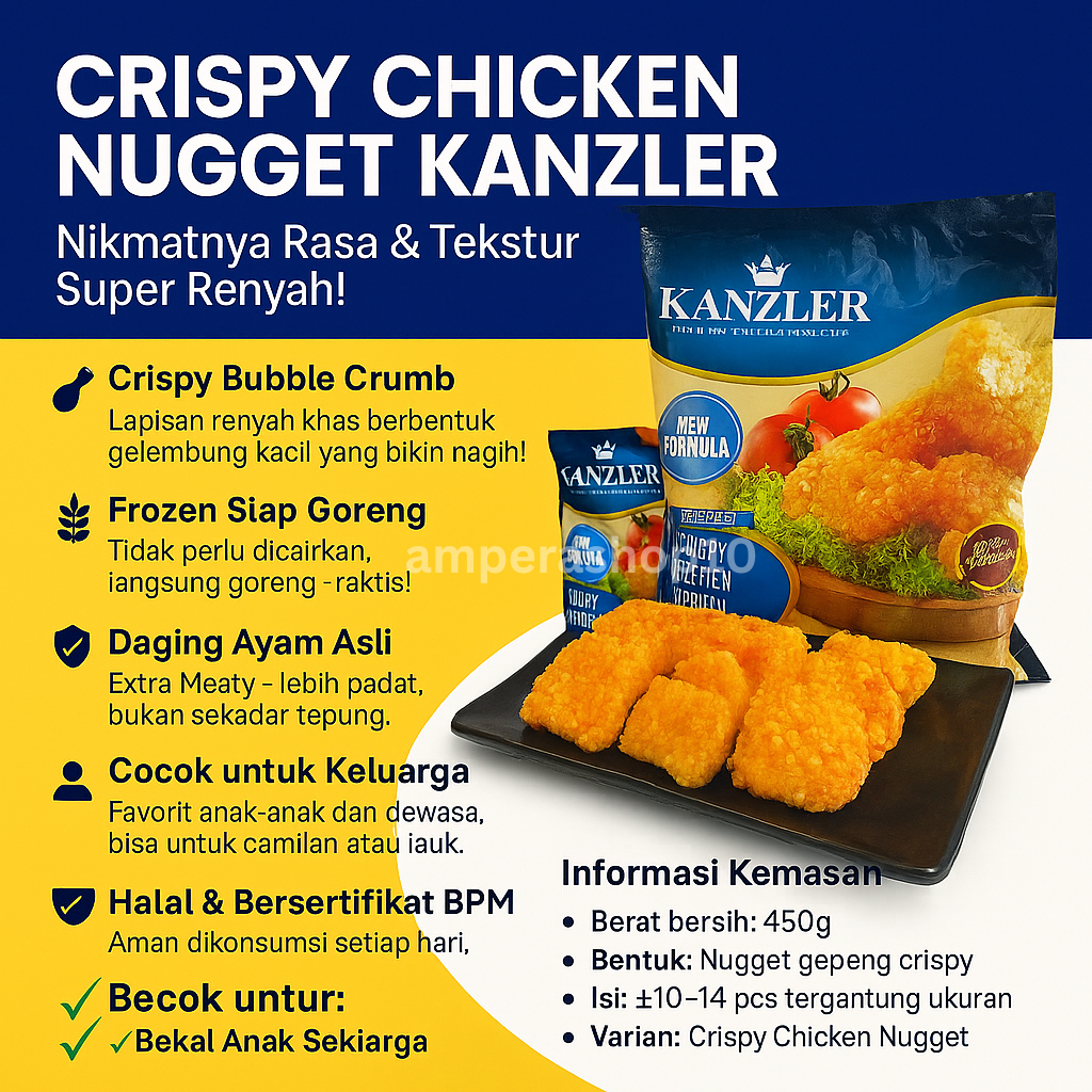 

kanzler nuget crispy 450gr