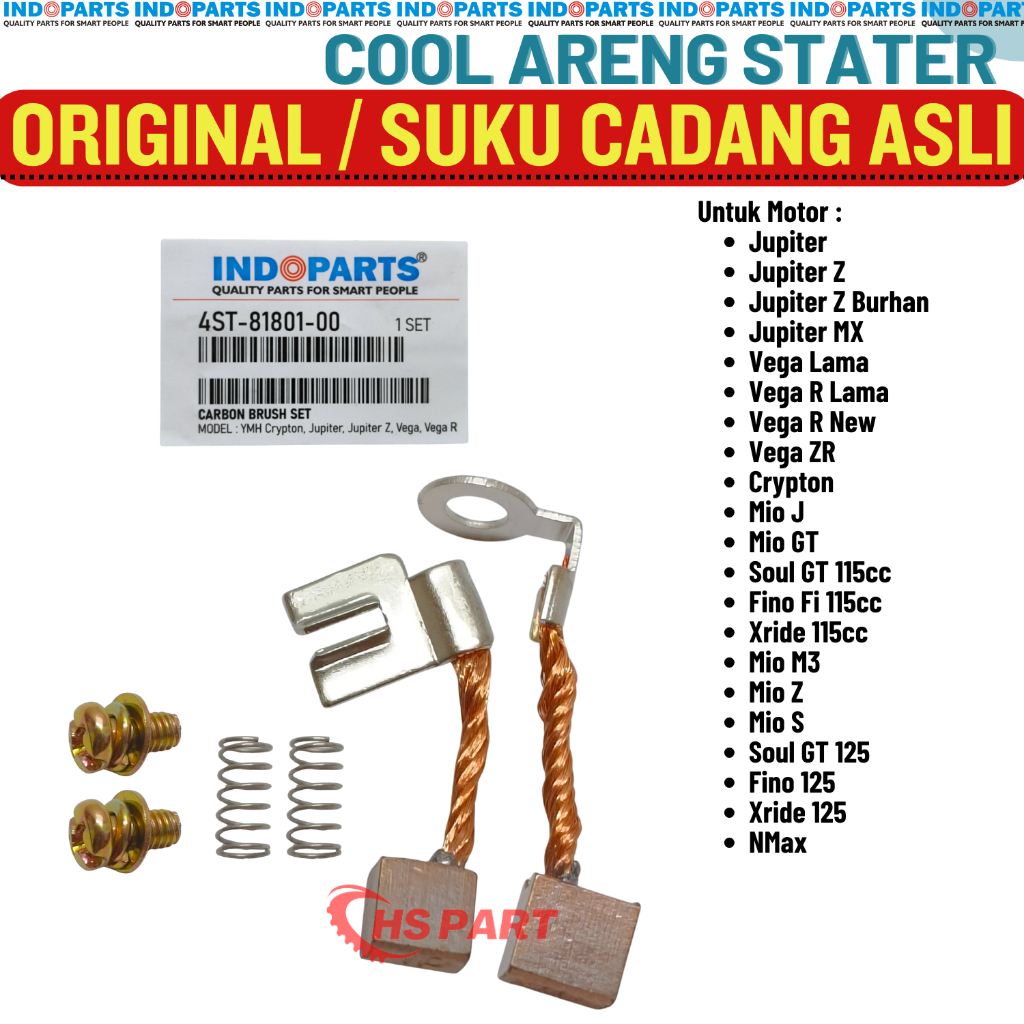 Arang Areng Cool Kul Stater Dinamo Jupiter Lama Z Burhan MX Vega R ZR New Crypton Original Indoparts