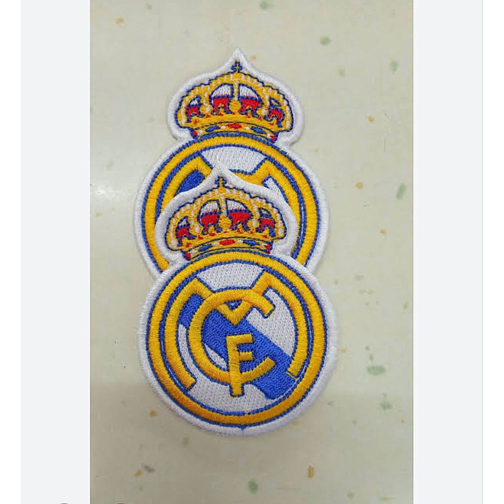 bordir patch Logo Real Madrid FC / Emblem Real Madrid FC  / Logo Real Madrid FC Bagus dan Rapi