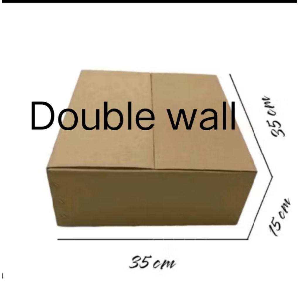 

kardus box Ukuran 35x35x15 cm double wall polos