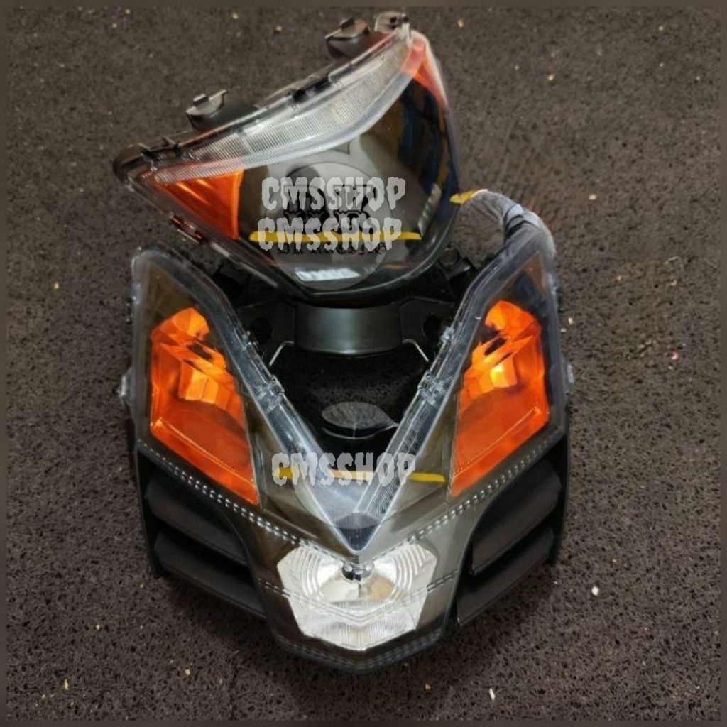paket 1set Reflektor depan + lampu sen senja yamaha mio GT115cc CUSTOM