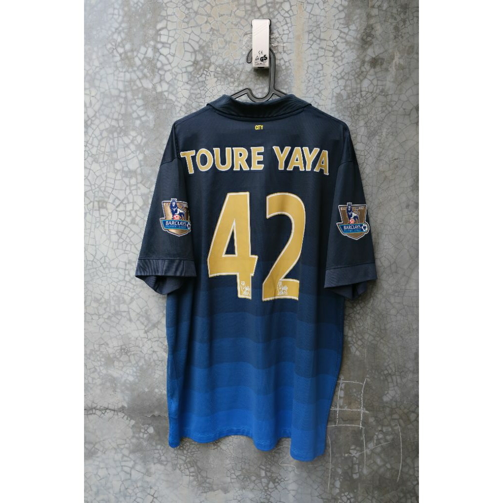 Size XXL Jersey Original Man City Away 2013/2014 baju bola kaos